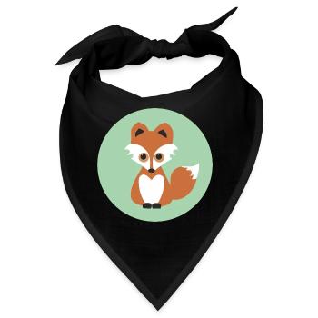 fuchs - Bandana - Schwarz - Vorne