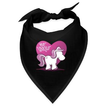 Einhorn Pegasus Pferd Reiten Pony Pferde Magie - Bandana - Schwarz - Vorne