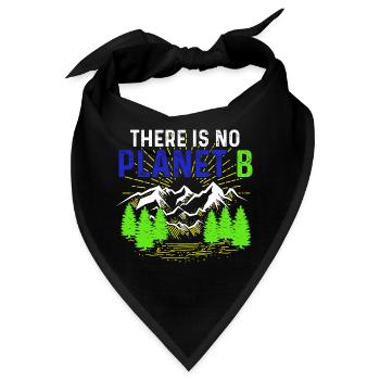 No Planet B Umweltschutz - Bandana - Schwarz - Vorne