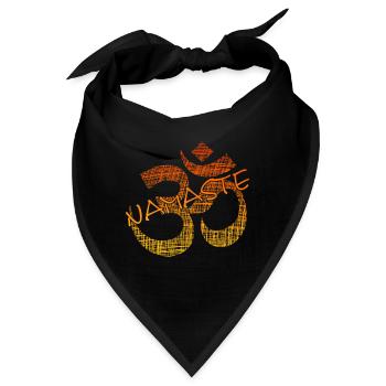 Yoga Namaste - Bandana - Schwarz - Vorne