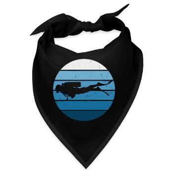 Damen Scuba Diver Diver Free Dive Scuba Tauchen - Bandana - Schwarz - Vorne