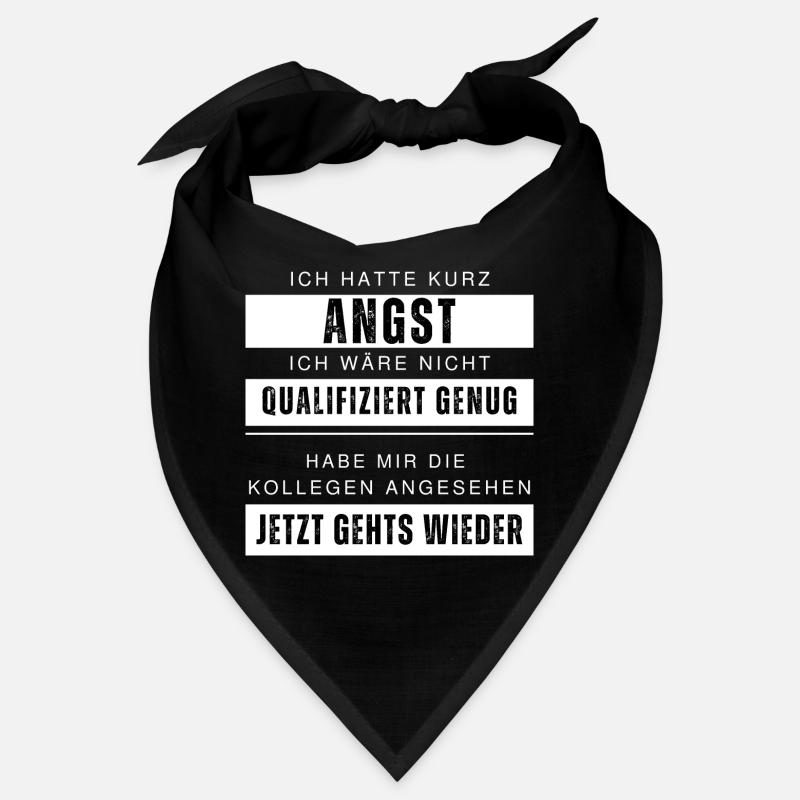 Unqualifizierte Kollegen Lustiger Spruch Arbeit - Bandana - Schwarz