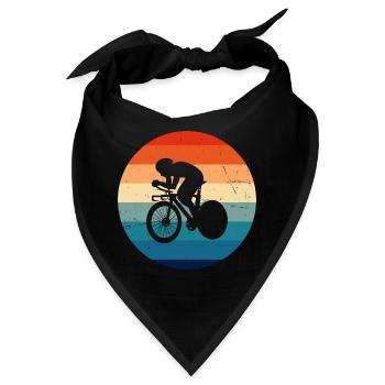 Rennradfahrer Rennradfahren Rennrad Damen - Bandana - Schwarz - Vorne