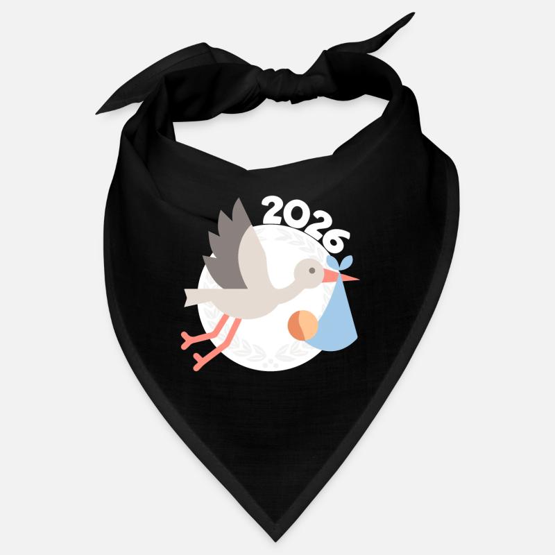 Cigogne avec bébé 2026 Bandana
