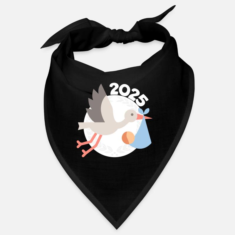 Cigogne avec bébé 2025 Bandana