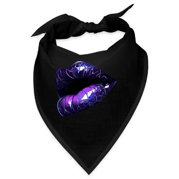küssen - Bandana - Schwarz - Vorne
