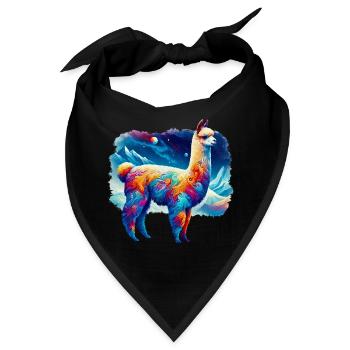 Alpaka - Bandana - Schwarz - Vorne