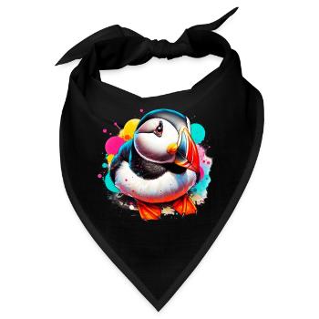 Papageitaucher - Bandana - Schwarz - Vorne
