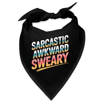 Sarcastic Awkward Sweary 7 - Bandana - Schwarz - Vorne