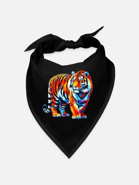 Tiger - Bandana - black - Front