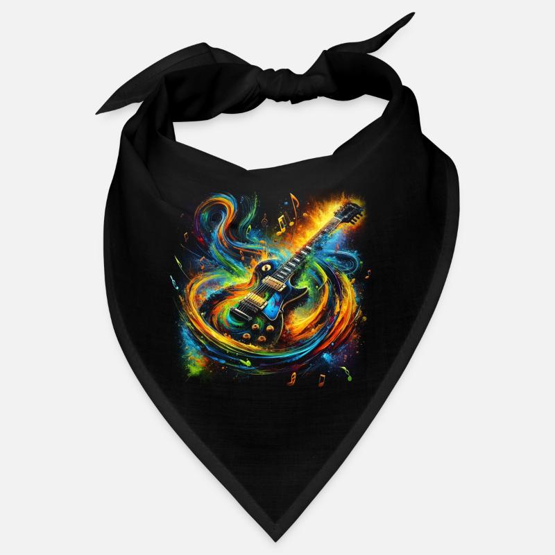 Colorful Guitar Expression Bandana