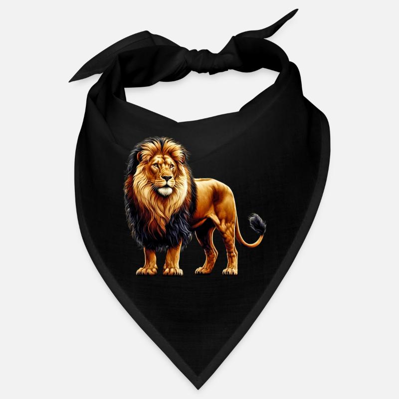 Löwe - Bandana - Schwarz