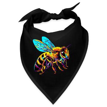 Biene - Bandana - Schwarz - Vorne
