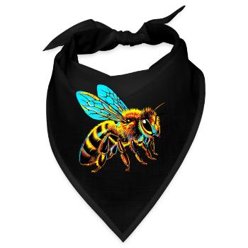 Biene - Bandana - Schwarz - Vorne