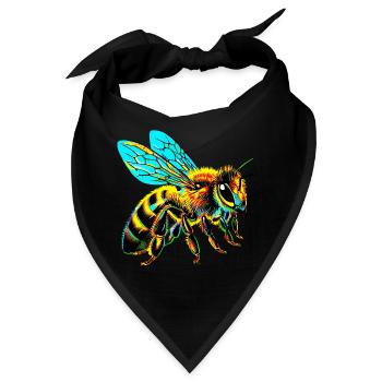 Biene - Bandana - Schwarz - Vorne