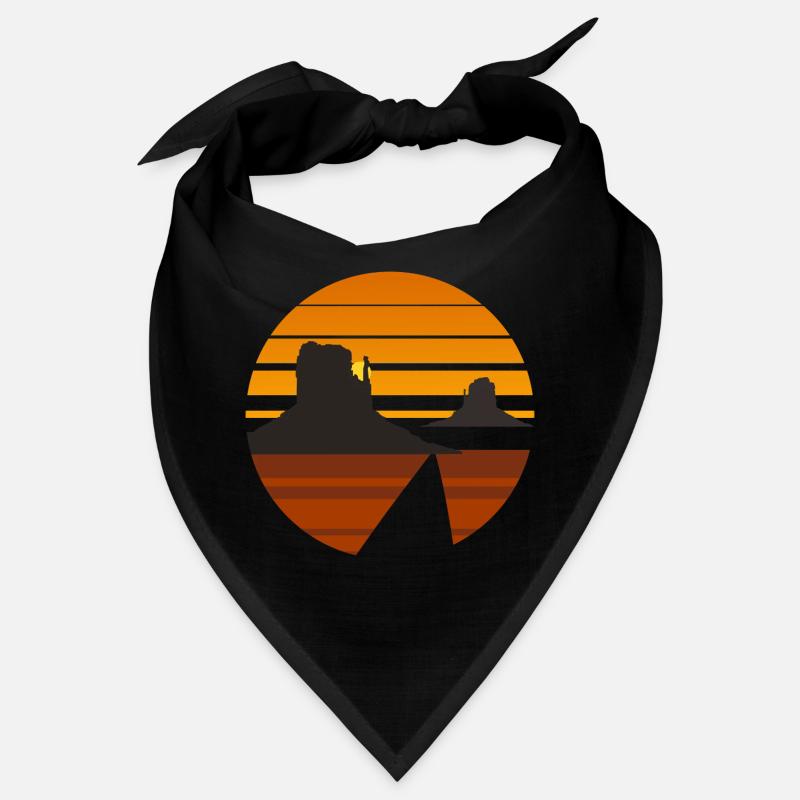 Desert Sunset Silhouette Design Bandana