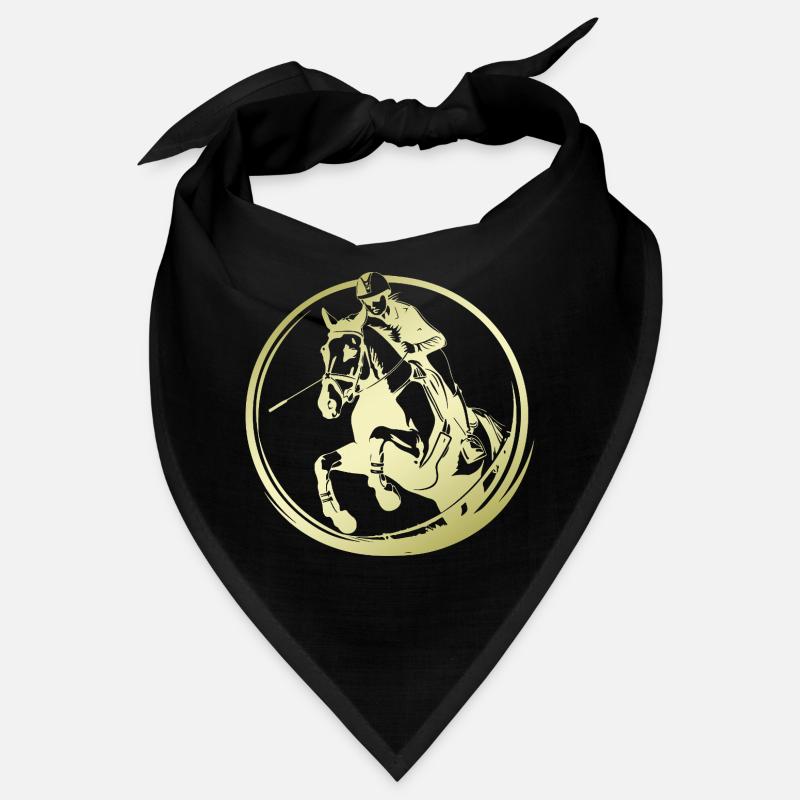 Silhouette de cheval d’équitation Bandana