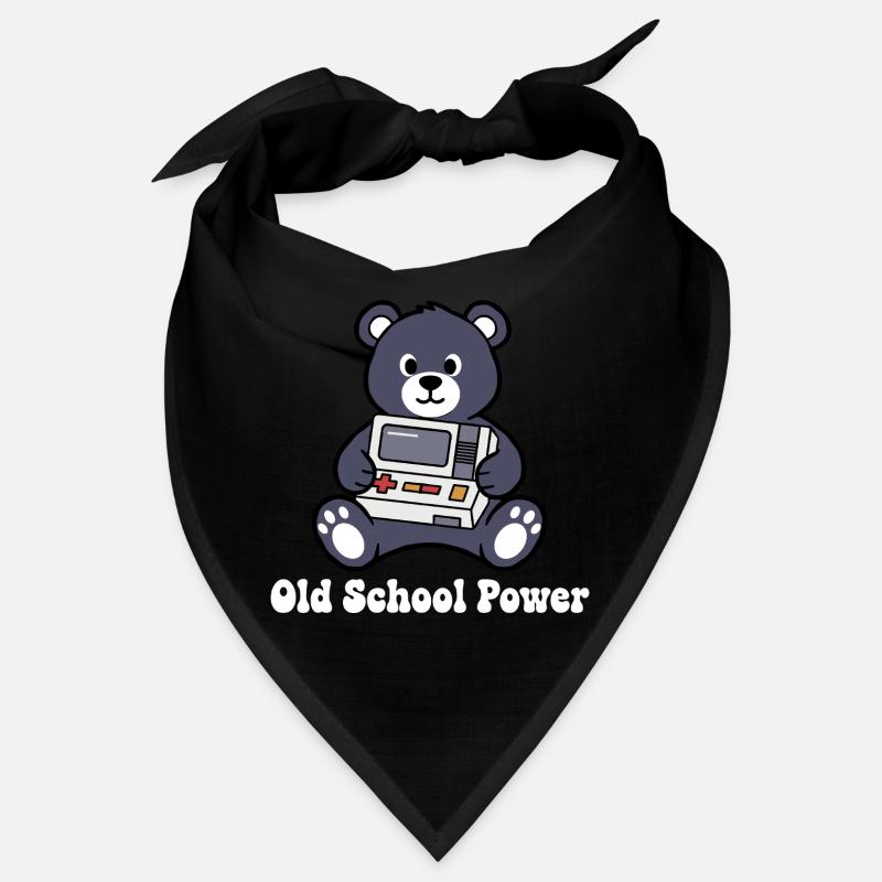 Old School Power Bär Retro Konsole Bandana
