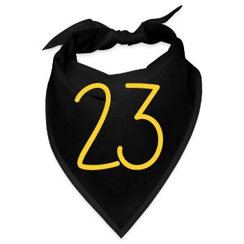 23 - Bandana - Schwarz - Vorne
