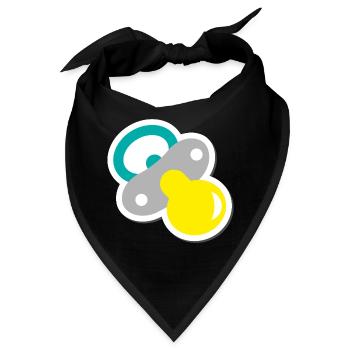 schnuller - Bandana - Schwarz - Vorne