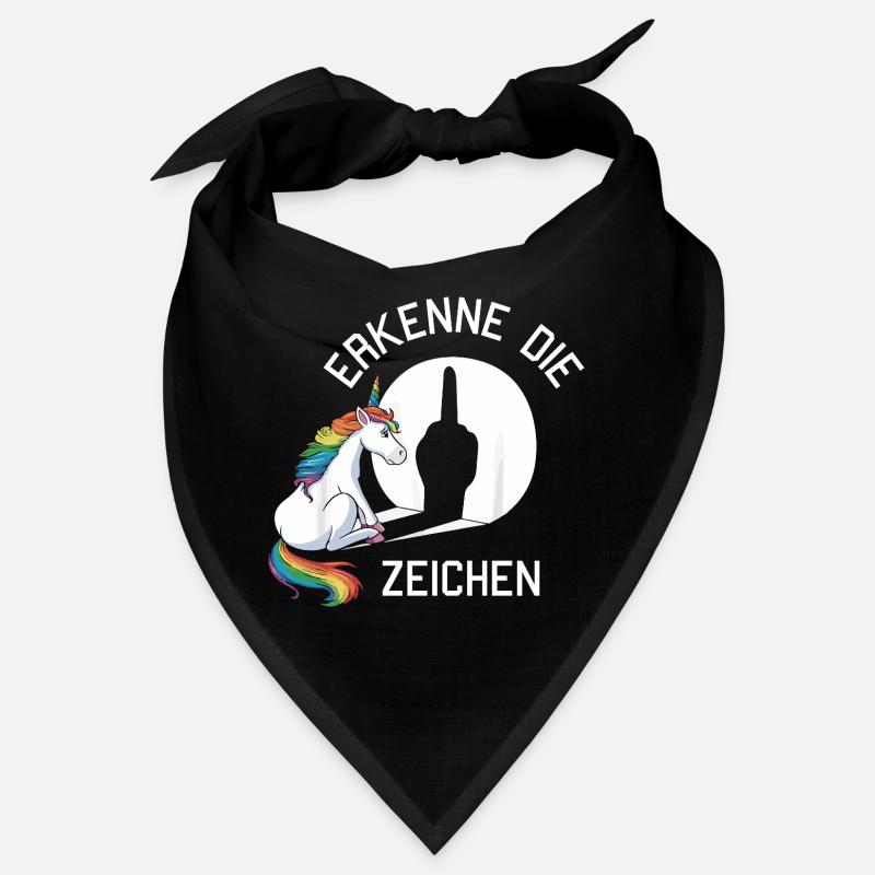 erkenne die Zeischen lustiges Einhorn Bandana
