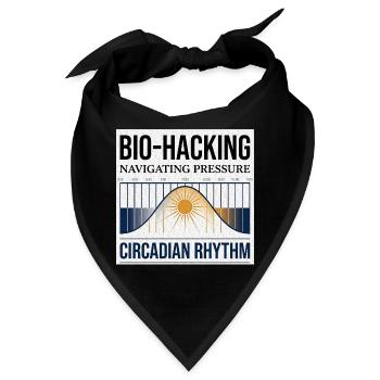 Bio Hacking - Bandana - Schwarz - Vorne