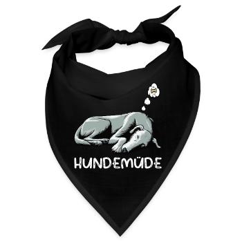 Hundemüde Irischer Wolfshund Wolfshundbesitzer - Bandana - Schwarz - Vorne