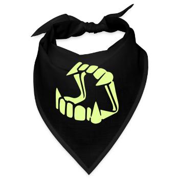 Glow in the dark Dracula - Bandana - Schwarz - Vorne