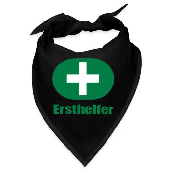Ersthelfer Geschenk Geburtstag Party Feier - Bandana - Schwarz - Vorne