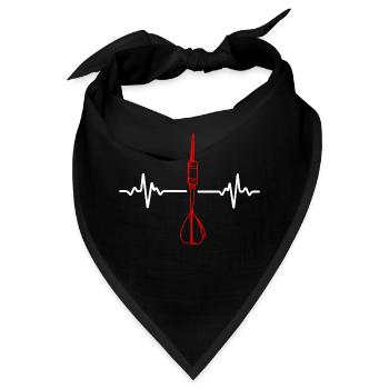 Darts Dart - Bandana - Schwarz - Vorne