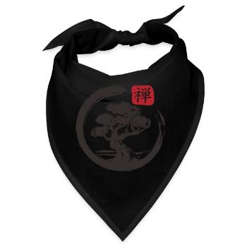 Bonsai Enso - Bandana - Schwarz - Vorne