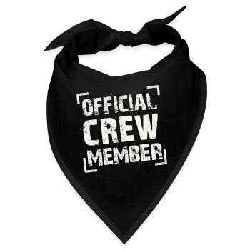 official crew member - Bandana - Schwarz - Vorne