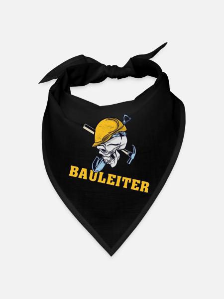 Bauleiter Bauleitung Baustellen Hausbauer Häusleba - Bandana - Schwarz