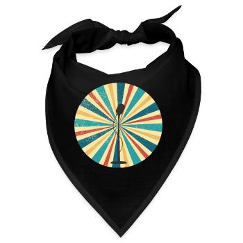 Vintage Mikrofon Mikrophon - Bandana - Schwarz - Vorne
