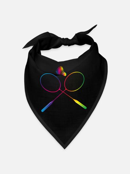 badminton coloré badminton avec raquette de badminton - Bandana - noir
