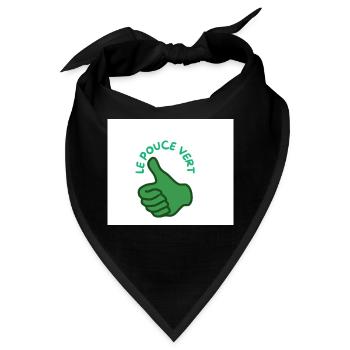 DER GRÜNE DAUMEN 1 - Bandana - Schwarz - Vorne