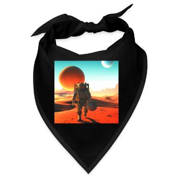 Mission Mars - Bandana - Schwarz - Vorne