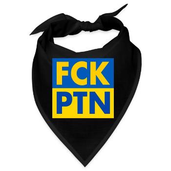 Fck ptn - Bandana - Schwarz - Vorne
