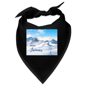 Hallo Januar - Bandana - Schwarz - Vorne