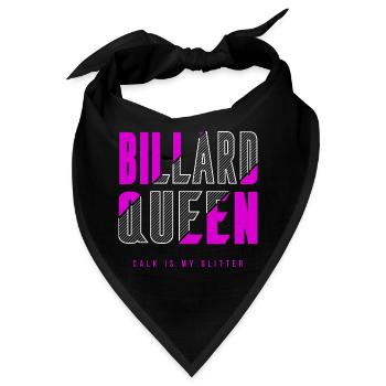 Billard Königin - Bandana - Schwarz - Vorne