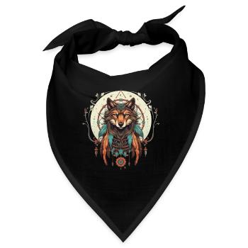 Totem-Wolfenkreis - Bandana - Schwarz - Vorne