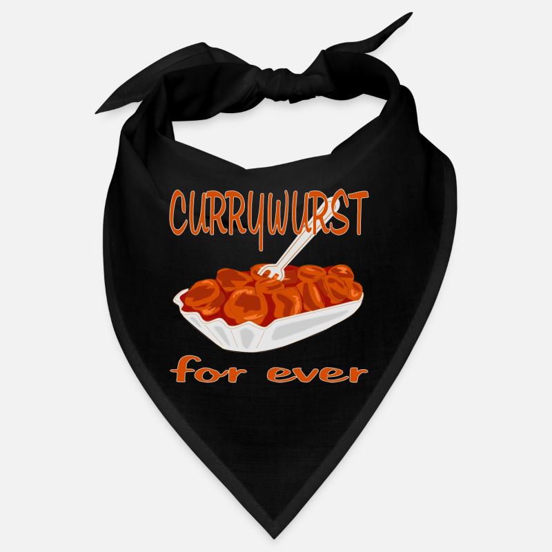 La currywurst est délicieuse - Bandana - noir