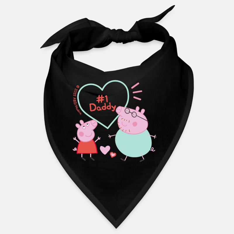 Peppa Pig Design Peppa With Daddy Pig Bandana