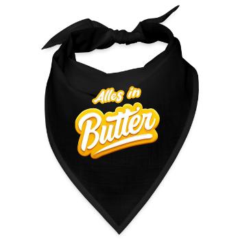 Alles in Butter - Bandana - Schwarz - Vorne