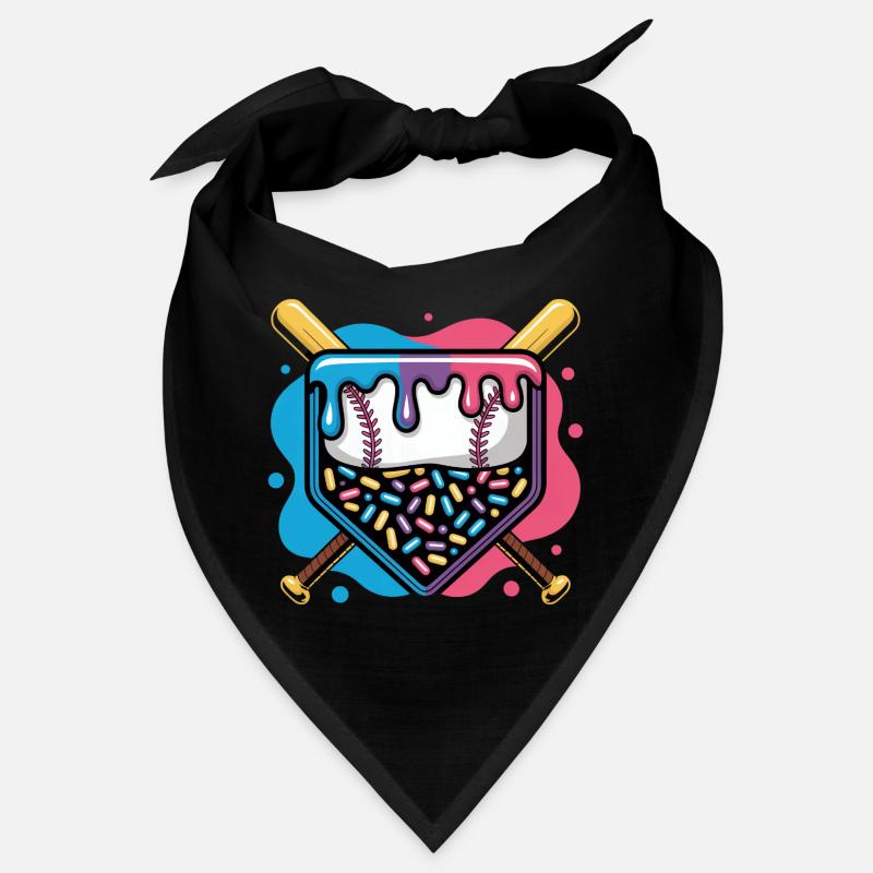 Beignet de plaque de baseball avec pépites Bandana