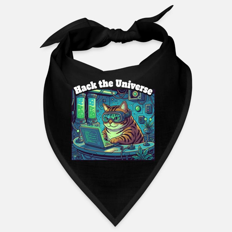 Hacker cat in the universe Bandana
