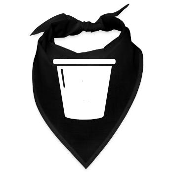 Eimer Putzeimer Haushalt Icon Vektor - Bandana - Schwarz - Vorne