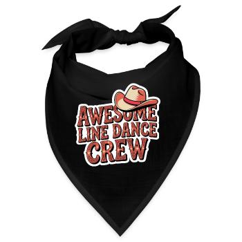 Fantastische Line Dance Crew - Bandana - Schwarz - Vorne