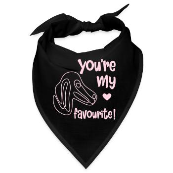 Lieblingshund - Bandana - Schwarz - Vorne