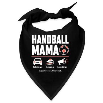 Handballmama Geschenk – Saison für Saison - Bandana - Schwarz - Vorne